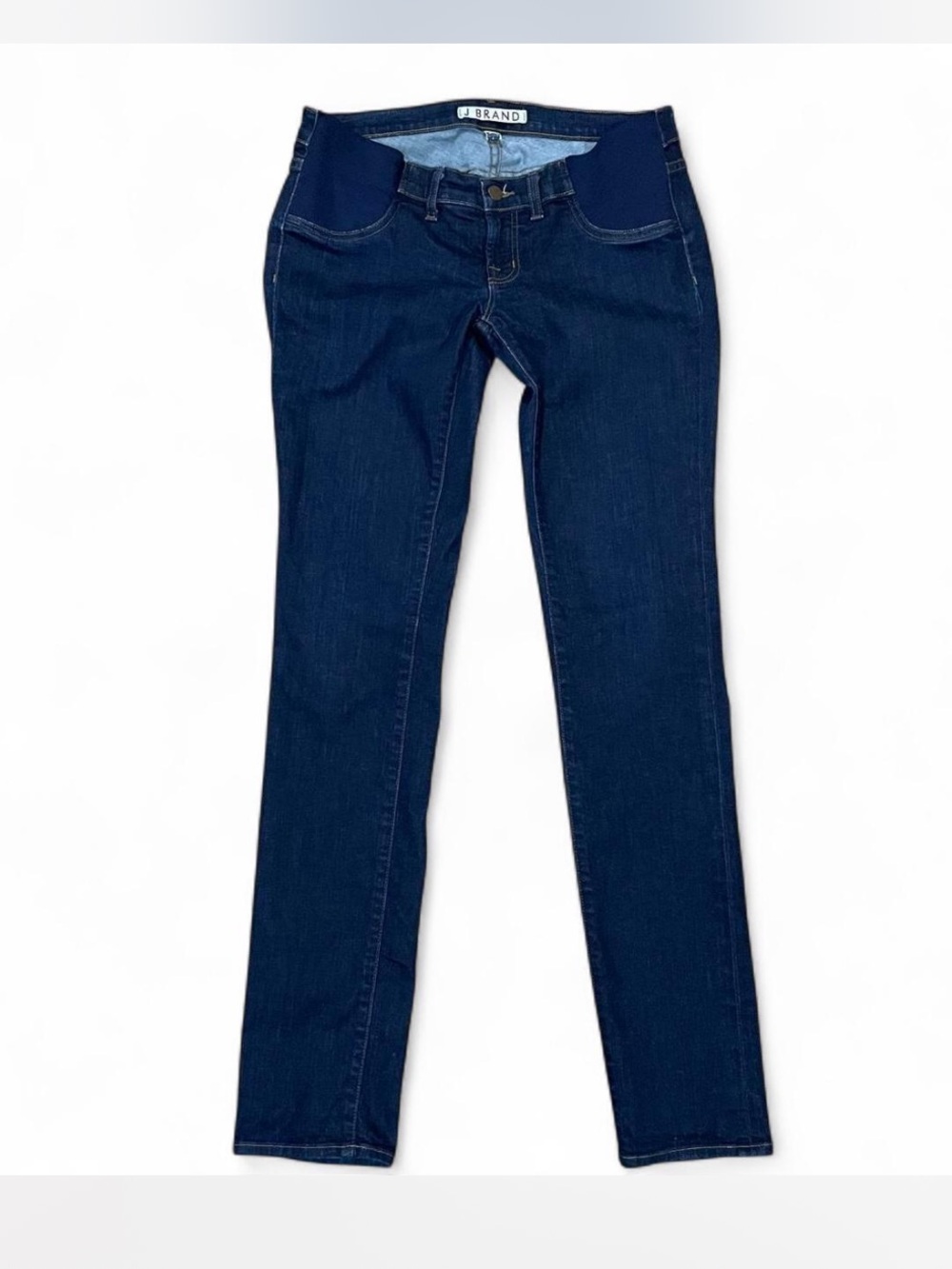 J Brand Maternity Pencil Leg Jeans Dark Mama J Size 29 Side Panel Under Bump